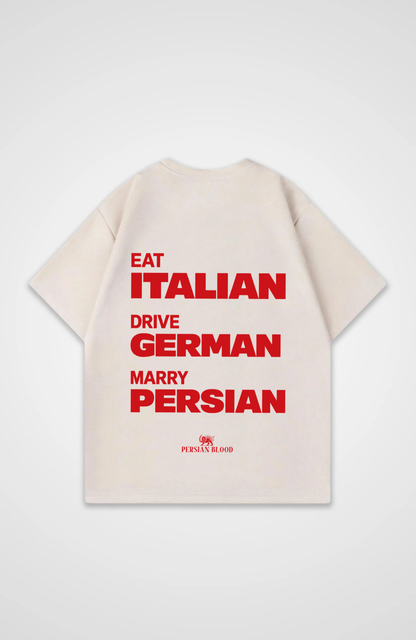 Eat Drive Marry Oversized T-Shirt