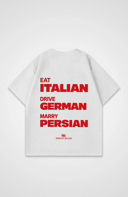 Eat Drive Marry Oversized T-Shirt