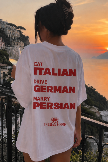 Eat Drive Marry Oversized T-Shirt